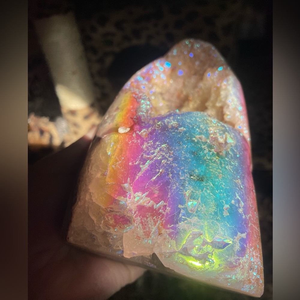 Pink amethyst aura freeform - Picture 5 of 15